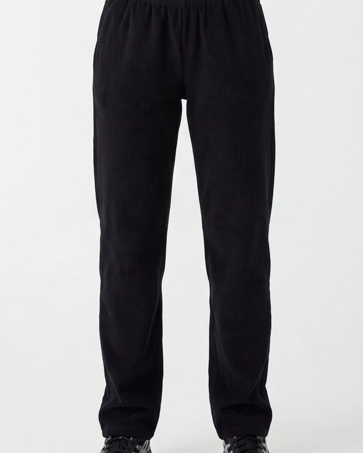 ORGANICATION Damen vegan Jogginghose Aus Cord Schwarz