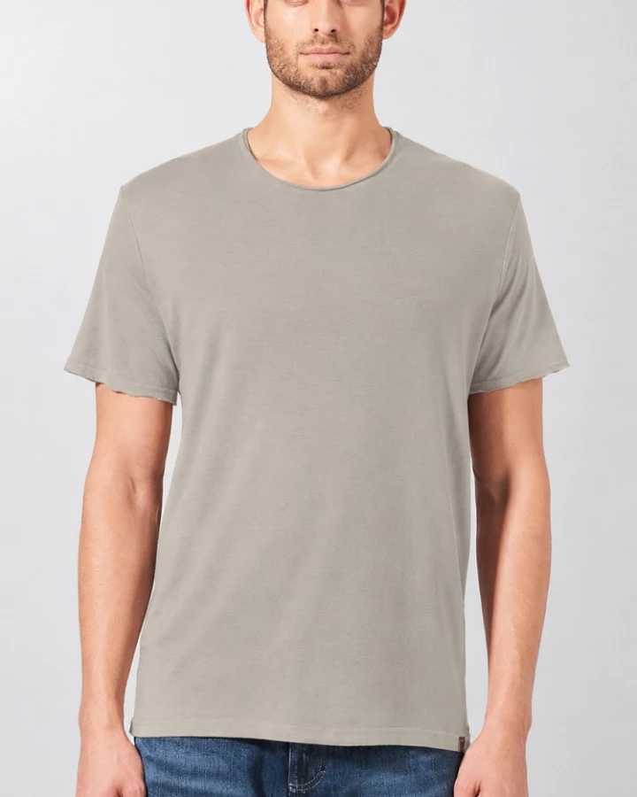 Hempage Herren vegan T-Shirt Timeless Basic In Quarzgrau