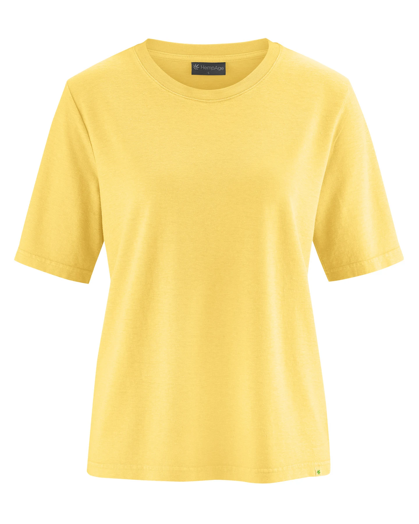 Hempage Damen vegan T-Shirt Kombination In Gelb – Ansicht 2