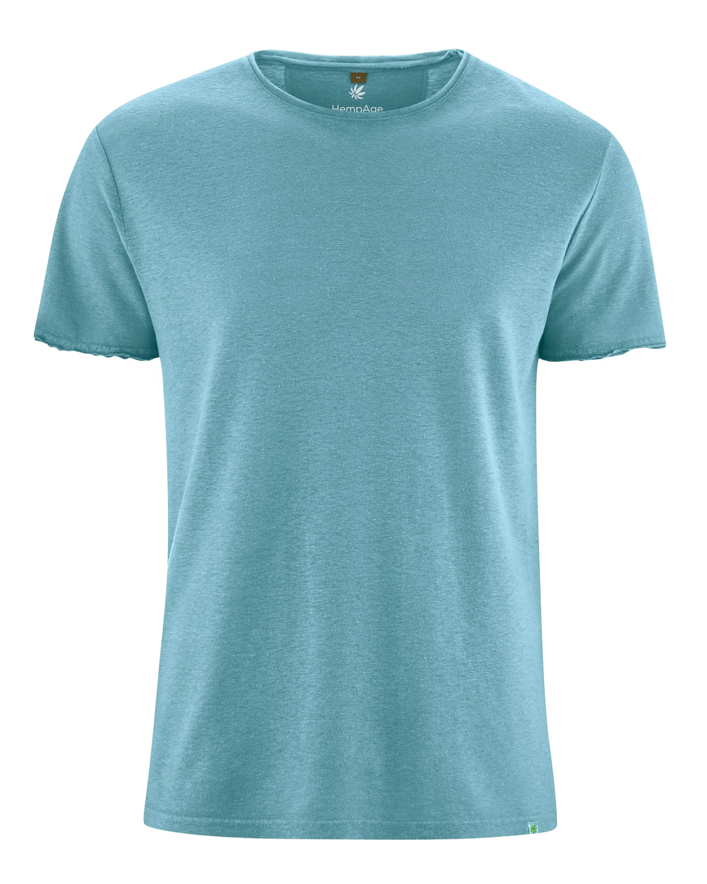 Hempage Herren vegan T-Shirt Timeless Basic Wave Blau – Ansicht 2