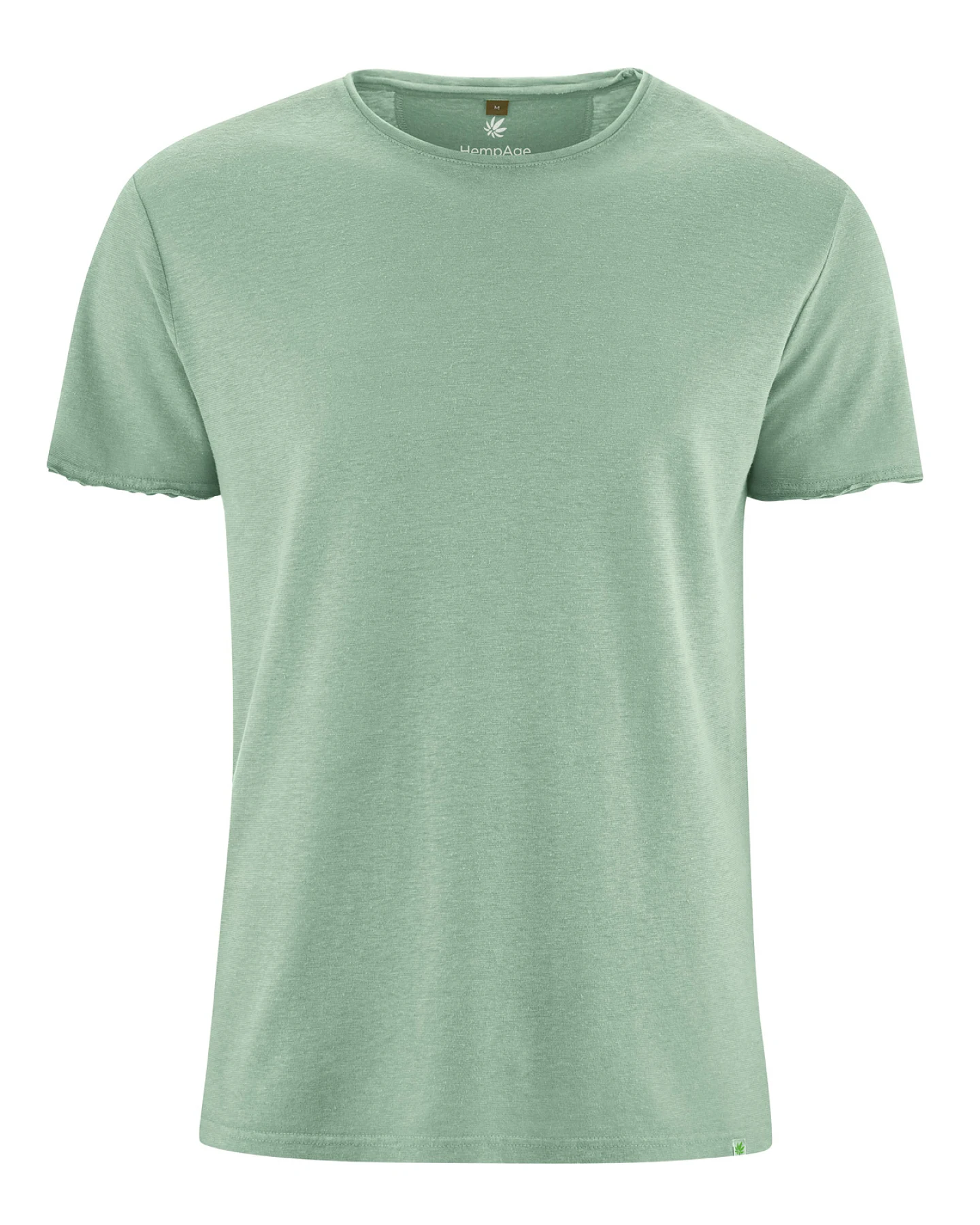 Hempage Herren vegan T-Shirt Timeless Basic Mintgrün – Ansicht 2