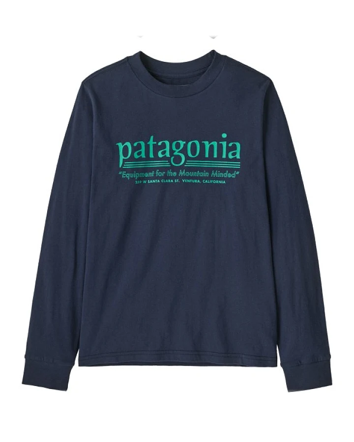 Patagonia - Kid's L/S Graphic T-Shirt - Pullover Gr XS blau