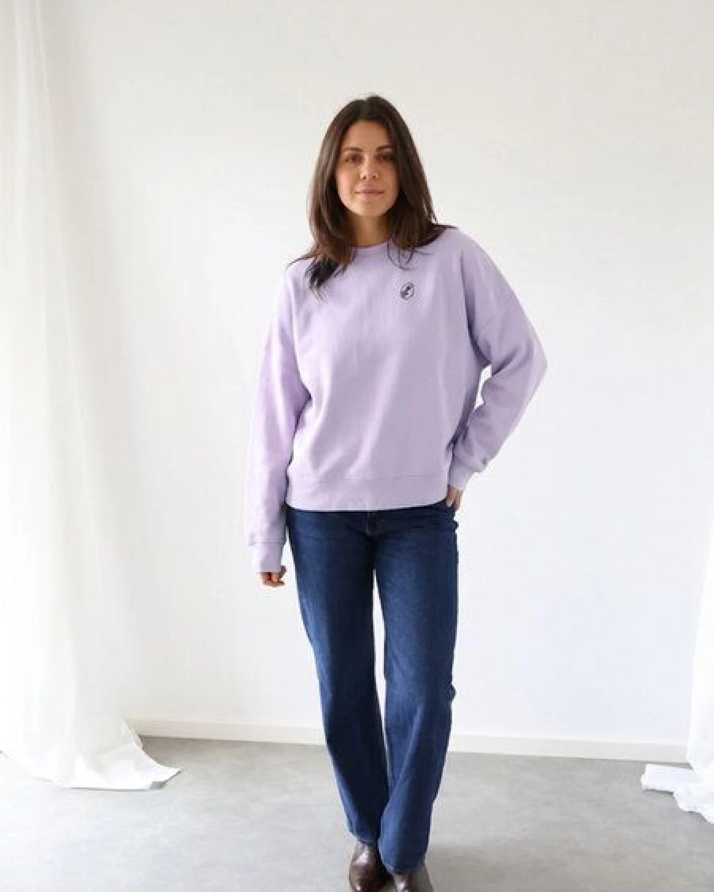Kultgut Artdesign - Goodness Pulloversweater im Boxistyle / Little cocoa flower – Ansicht 3