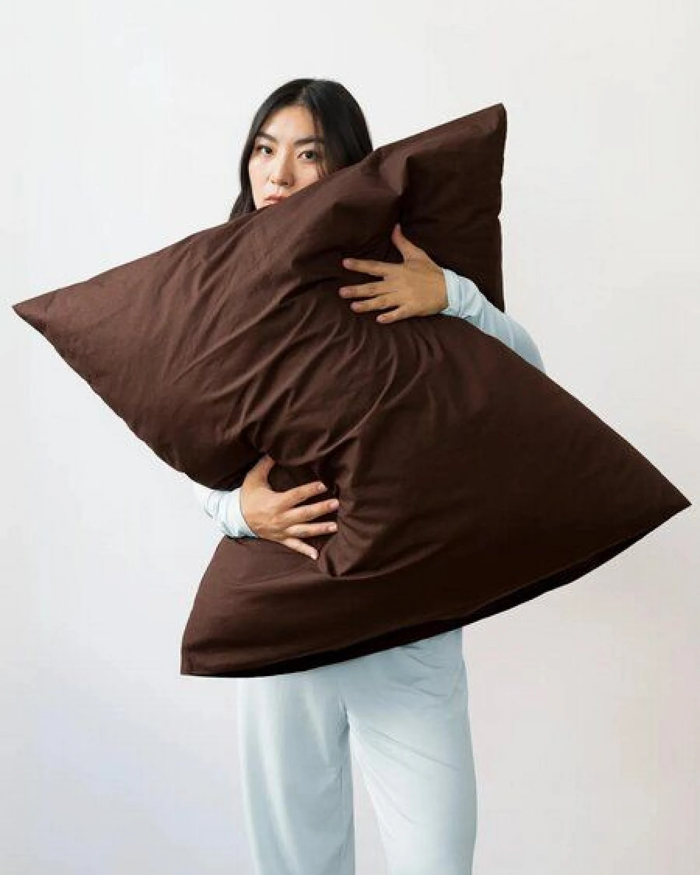erlich textil Fred Kopfkissenbezug aus weicher Baumwolle (aus Umstellung auf biologischen Anbau), made in Europe – Ansicht 4