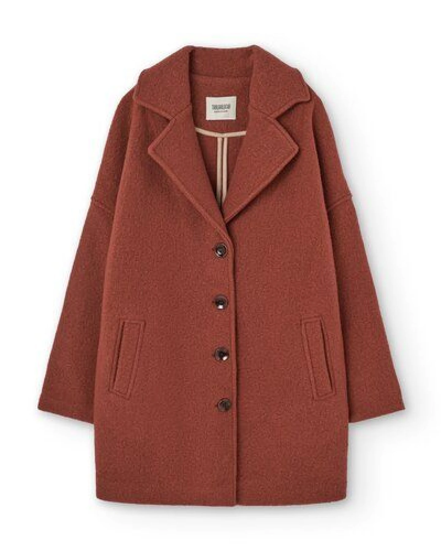 TIRALAHILACHA Tad Chunky Wool Coat – Ansicht 4