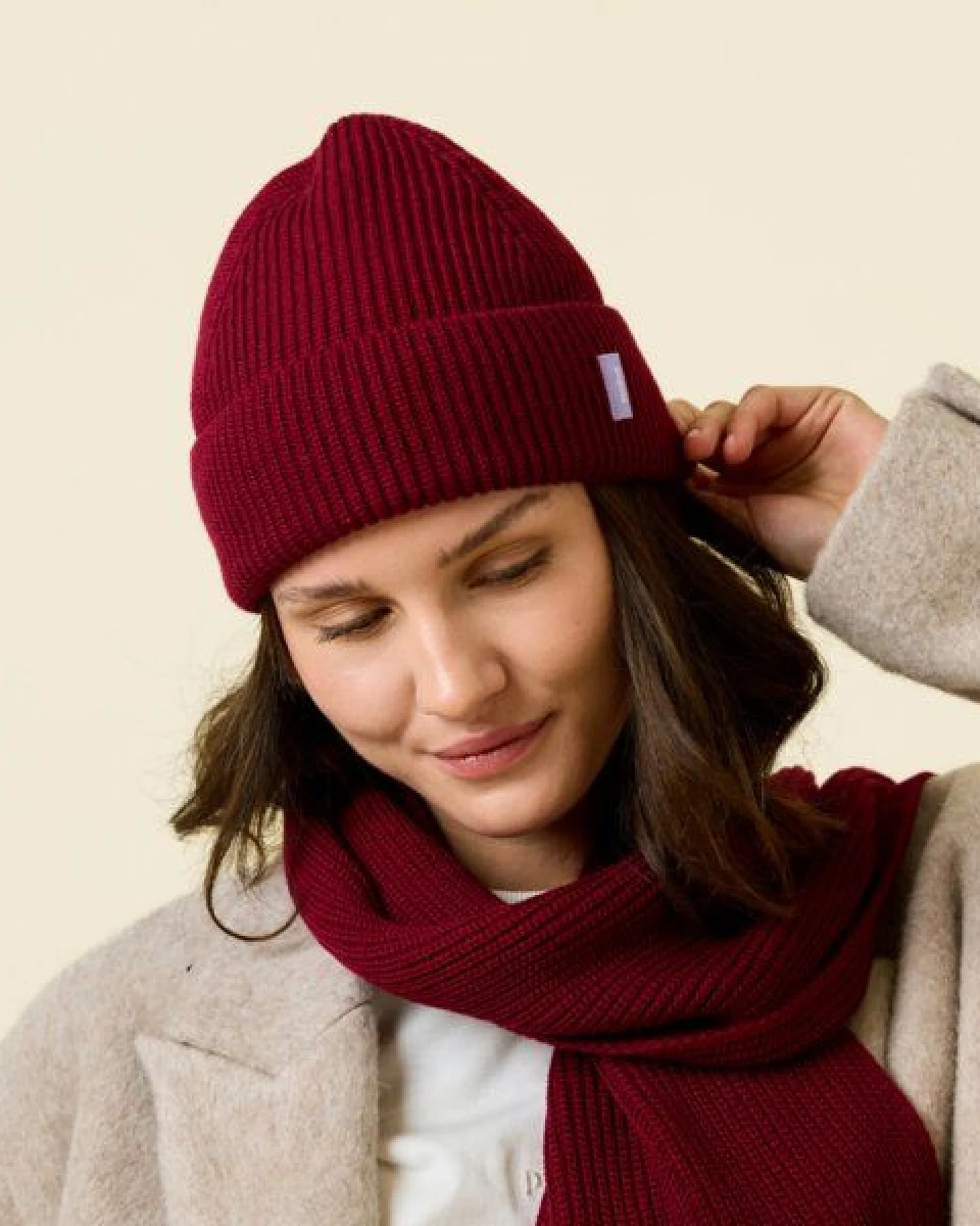 popeia Mütze / Beanie aus 100% Merinowolle (mulesingfrei) – Ansicht 3