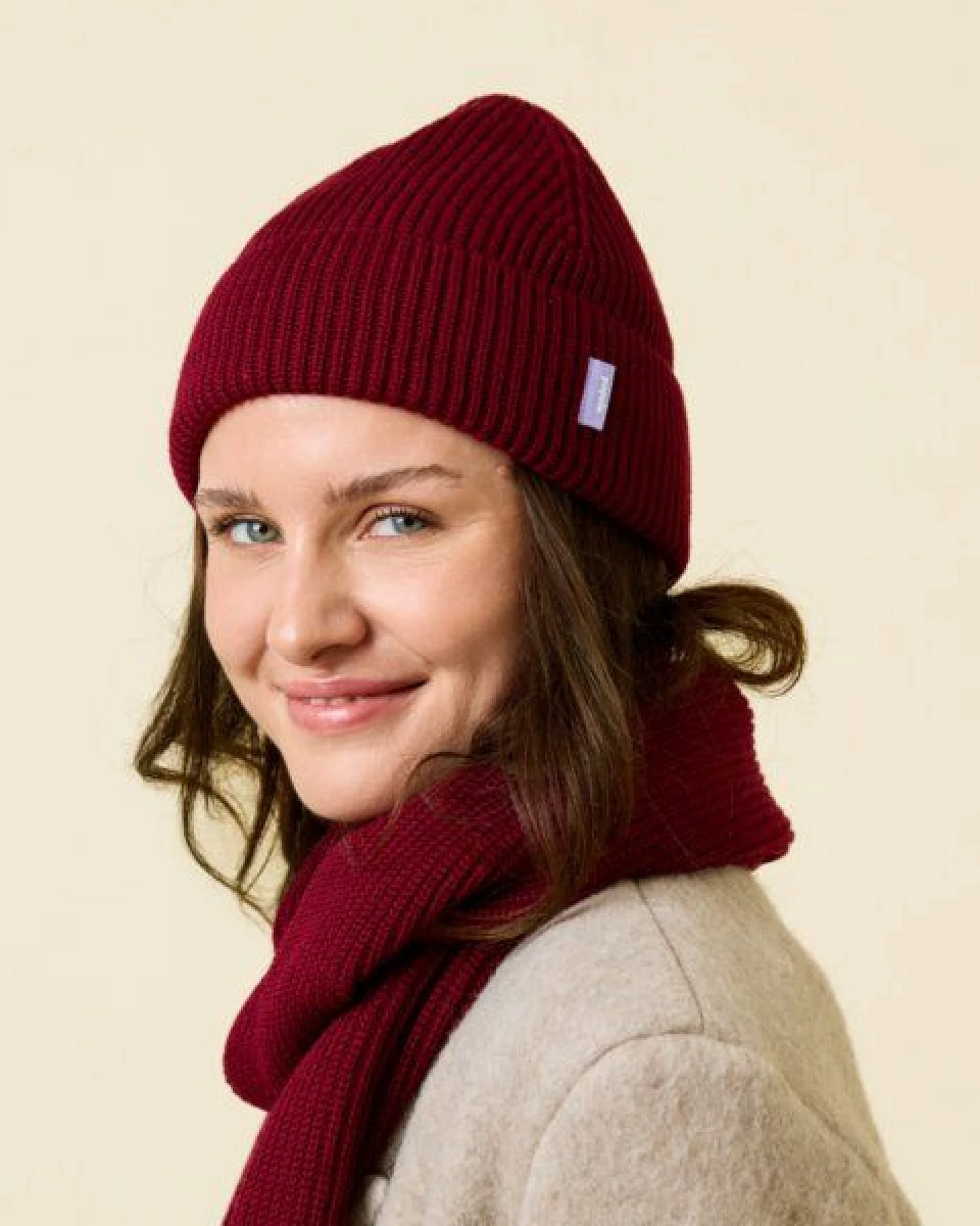 popeia Mütze / Beanie aus 100% Merinowolle (mulesingfrei) – Ansicht 4