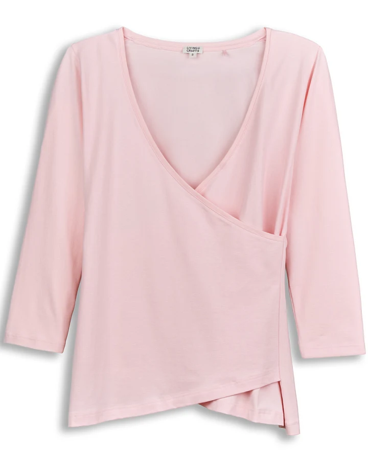 Damen Yoga-Shirt, 3/4 Arm Pink