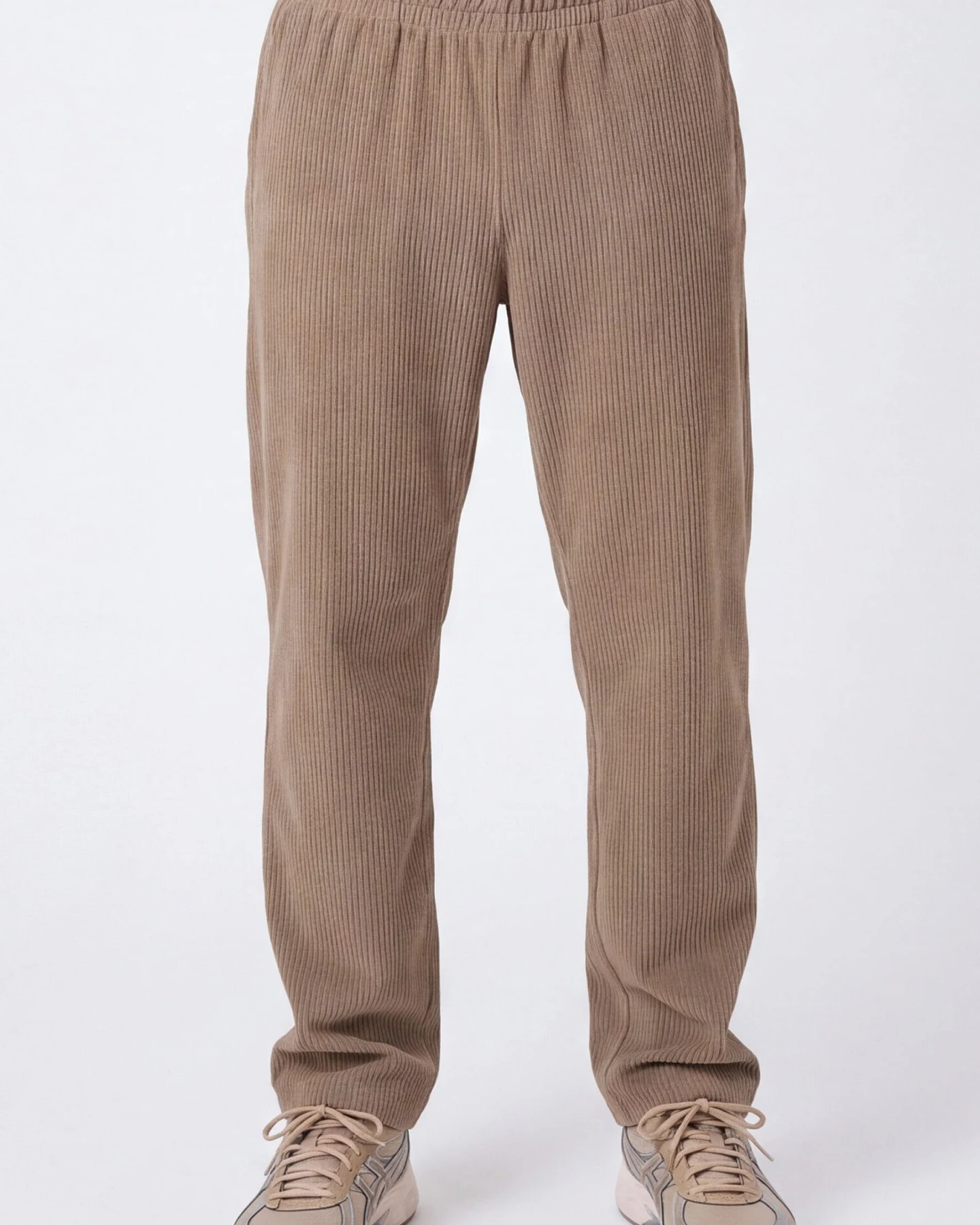 ORGANICATION Herren vegan Jogginghose Aus Cord Gravel Braun – Ansicht 2