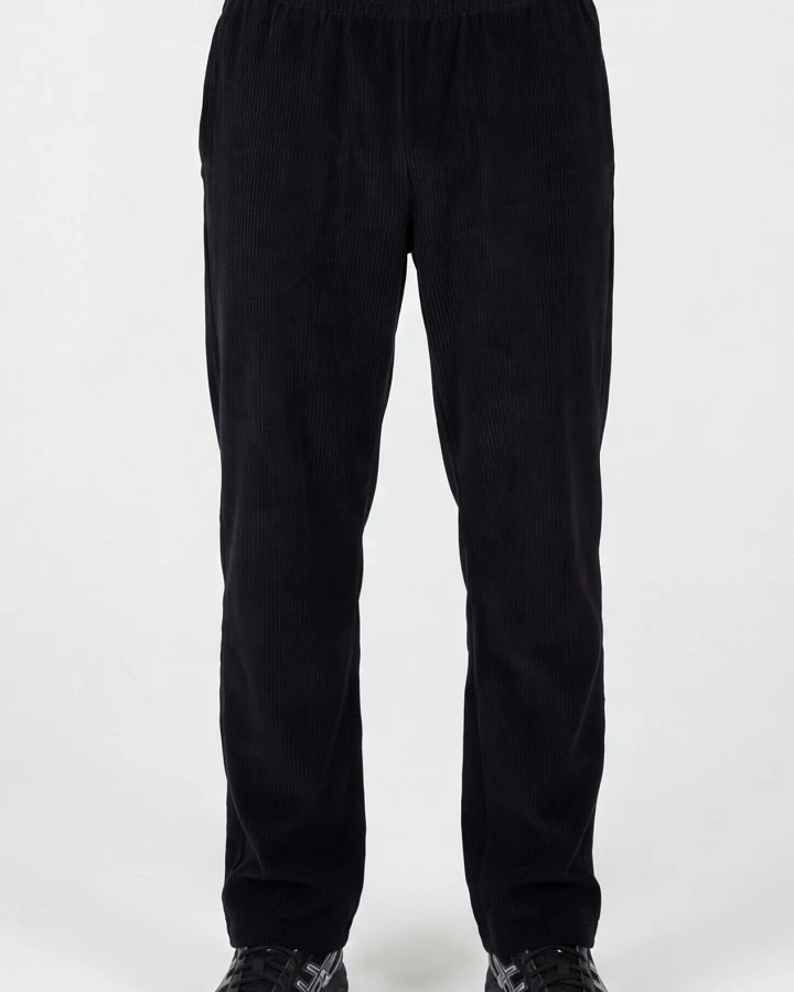 ORGANICATION Herren vegan Jogginghose Aus Cord Schwarz