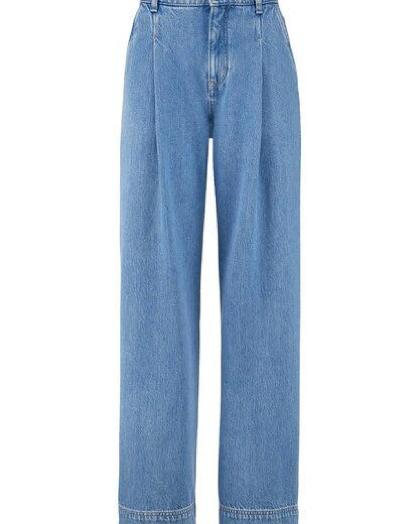 hessnatur Jeans Wide Leg mit Bundfalten aus Bio-Baumwolle mit TENCEL Lyocell – Ansicht 3