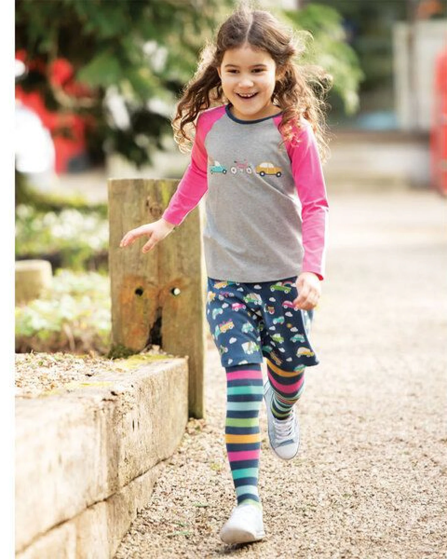 Frugi Strumpfhose Bright Multistripe – Ansicht 2