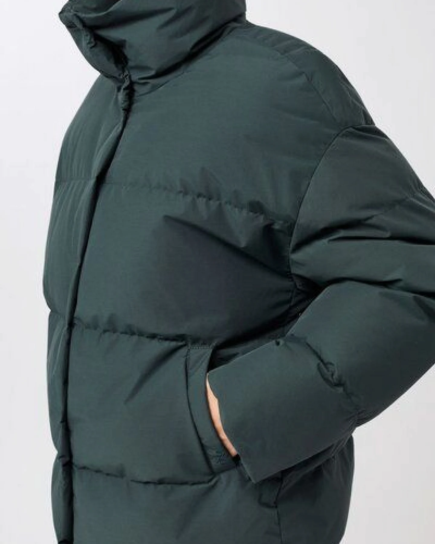 LangerChen Gesteppte Jacke aus Eco Daune mit Stehkragen – Ansicht 4