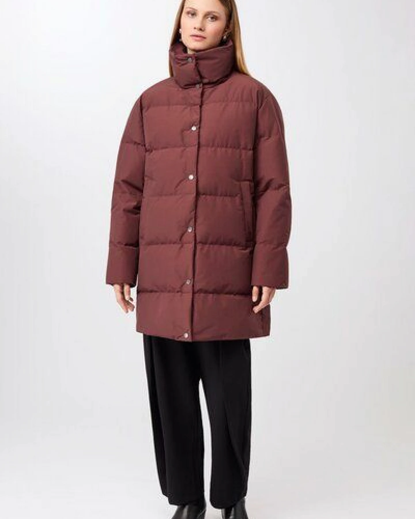 LangerChen Jacke mit Stehkragen aus Eco Daune – Ansicht 4