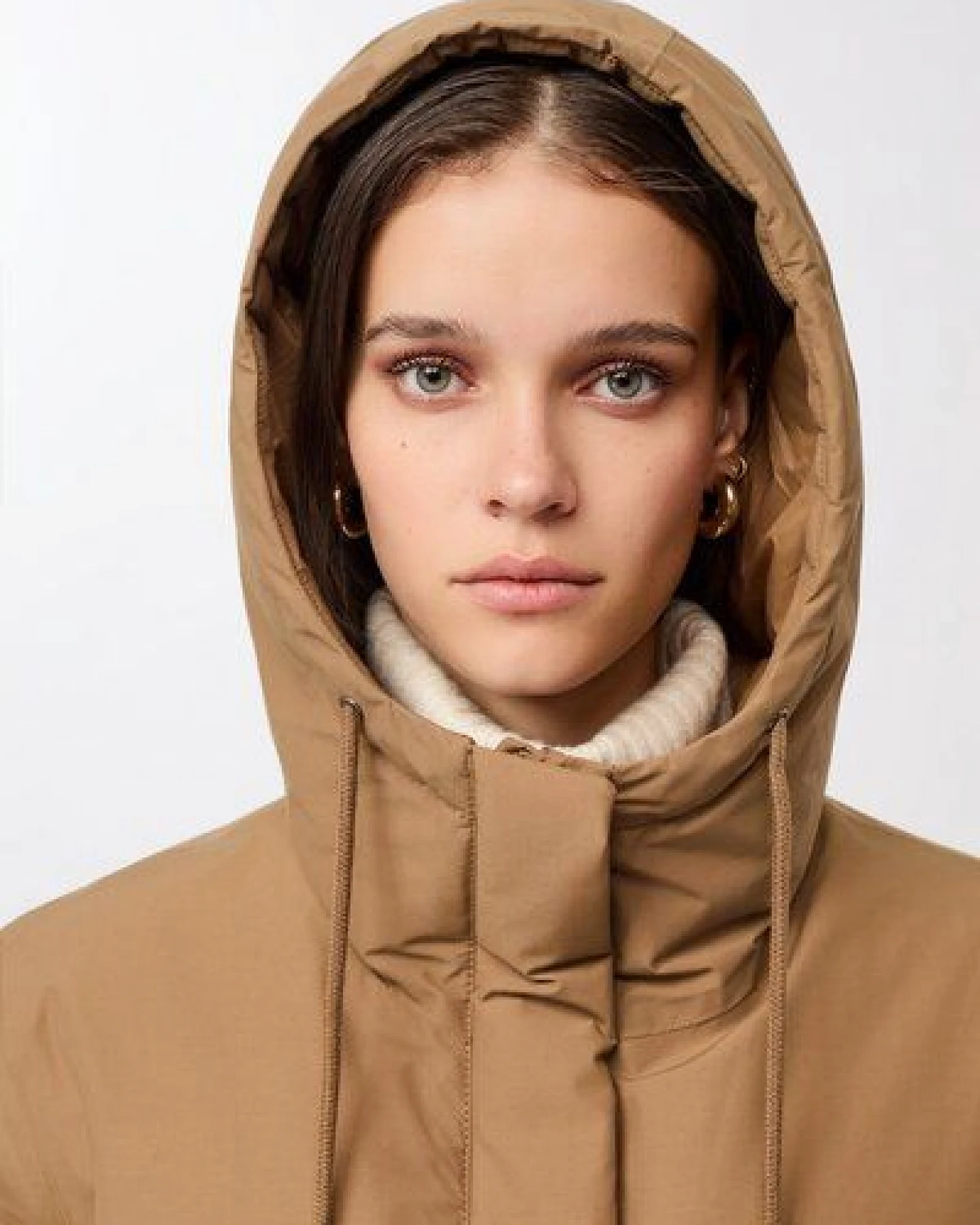 LangerChen Lange Jacke mit Kapuze und Eco Daune – Ansicht 4