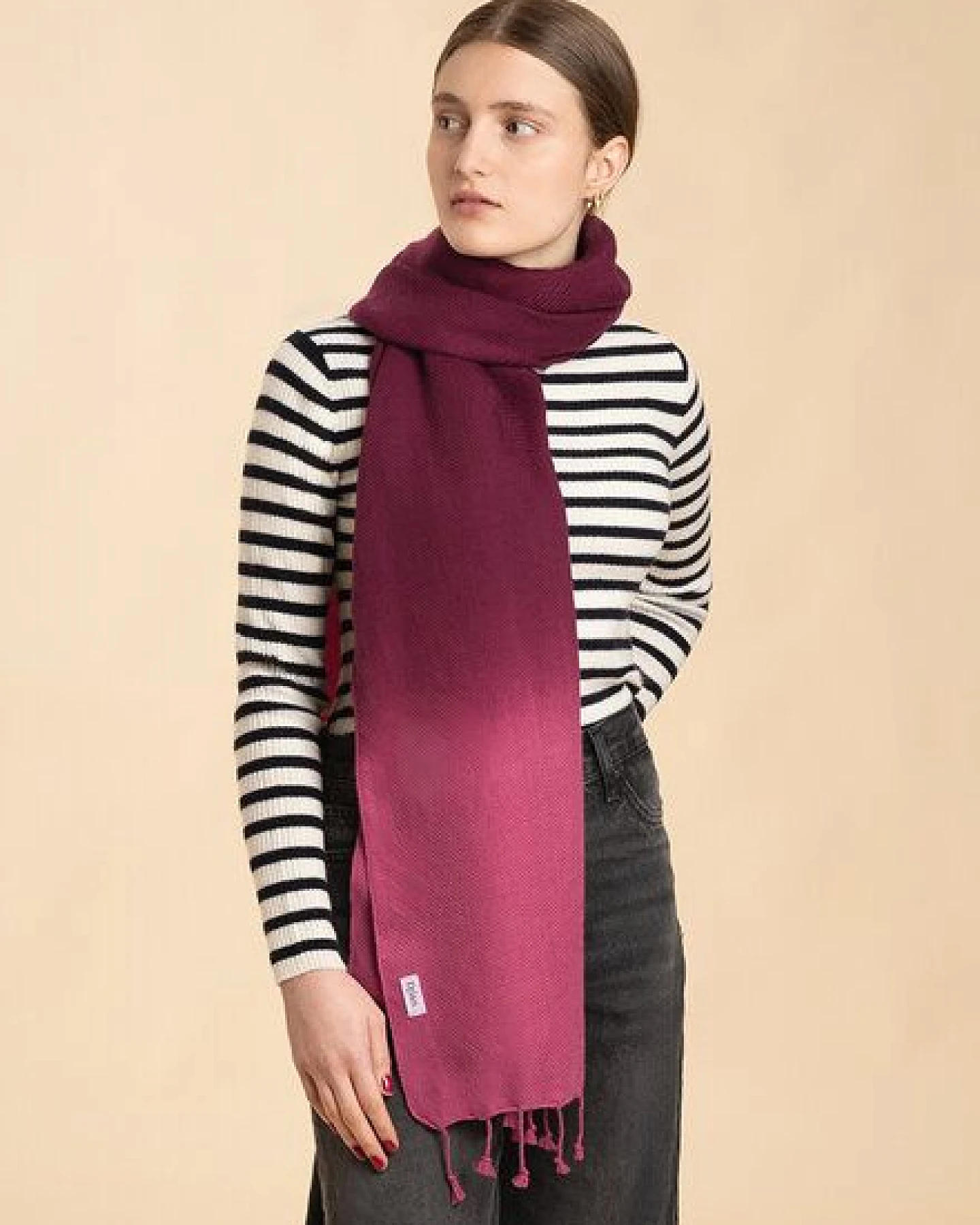 Djian NOVA – Schal aus Merino-Wolle, mulesing-frei – Ansicht 3
