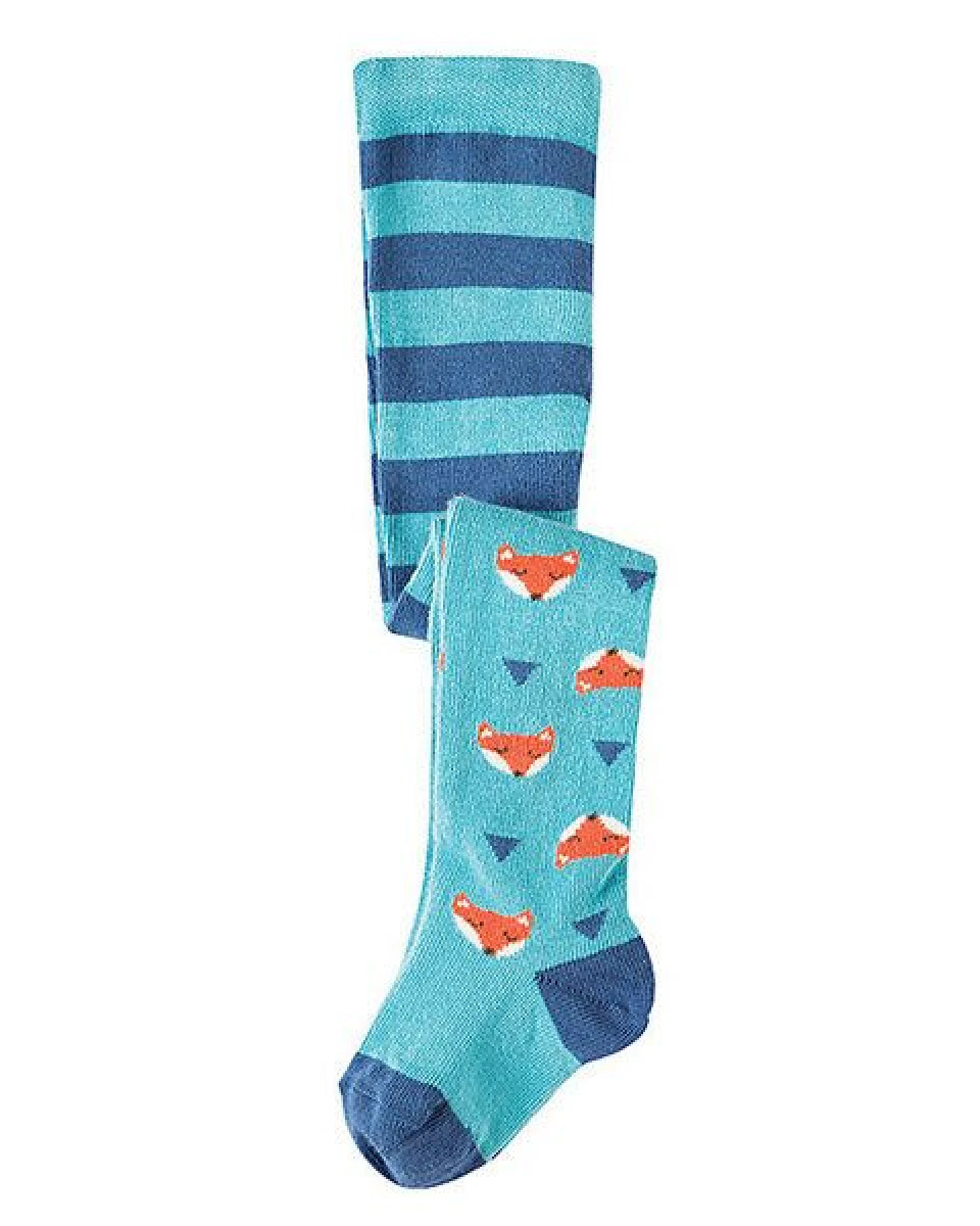 Frugi Strumpfhose Aqua Foxes – Ansicht 2