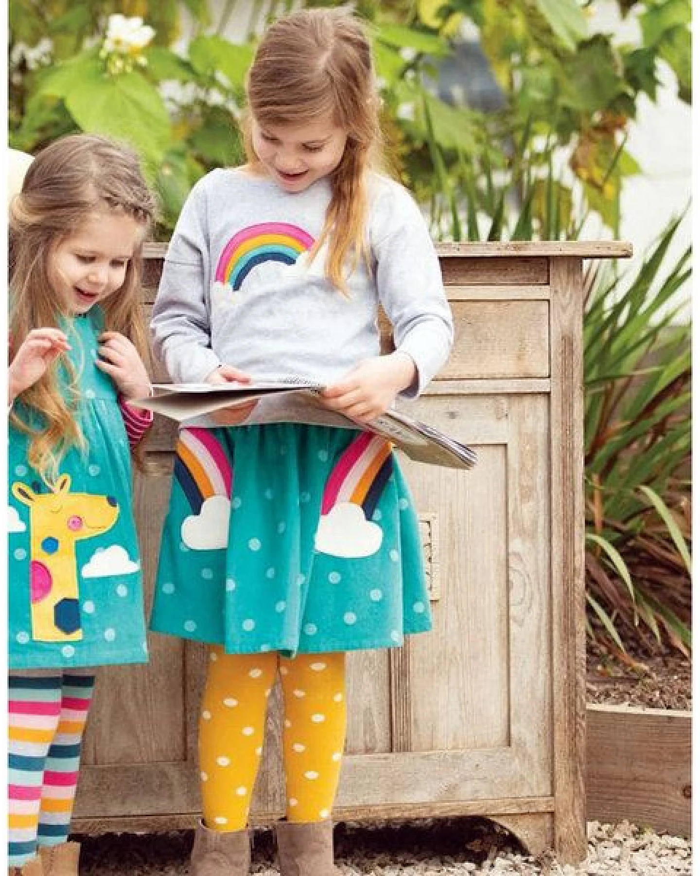 Frugi Strumpfhose Bumble Bee/Polka Dot – Ansicht 2