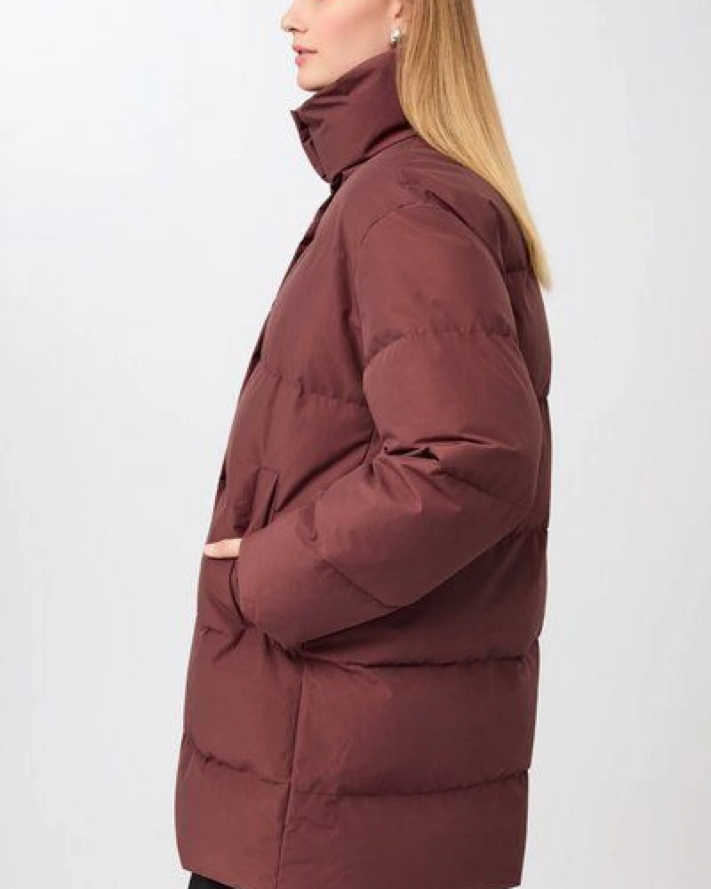 LangerChen Jacke mit Stehkragen aus Eco Daune – Ansicht 3