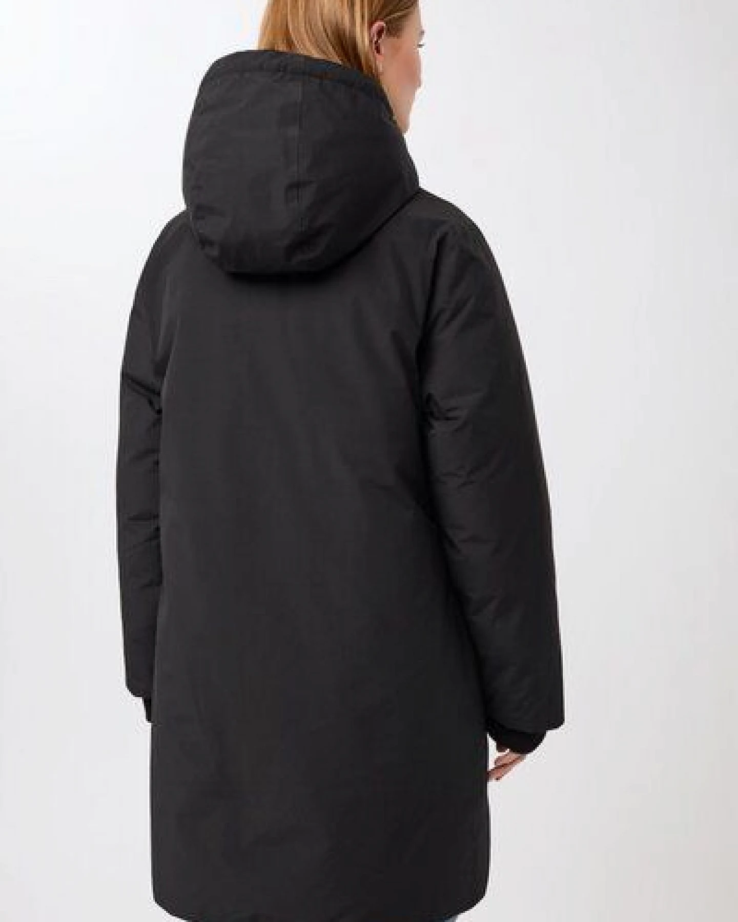 LangerChen Lange Jacke mit Kapuze und Eco Daune – Ansicht 4