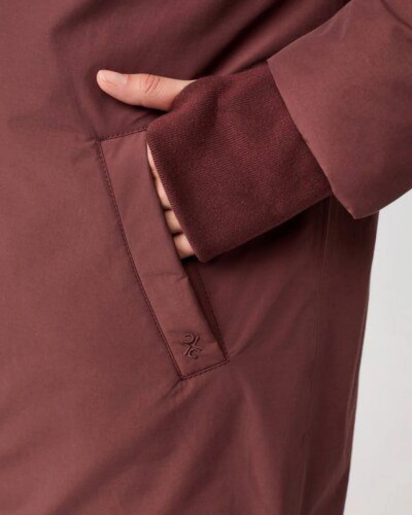 LangerChen Lange Jacke mit Kapuze und Eco Daune – Ansicht 3