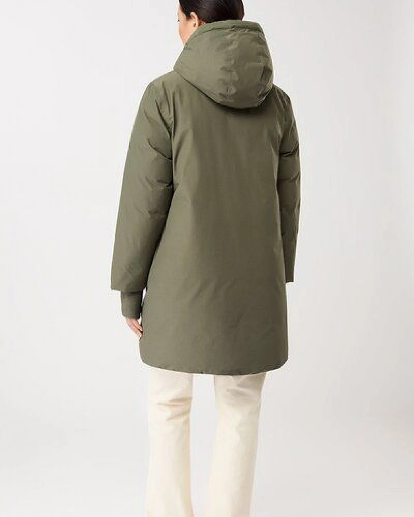 LangerChen Lange Jacke mit Kapuze und Eco Daune – Ansicht 4