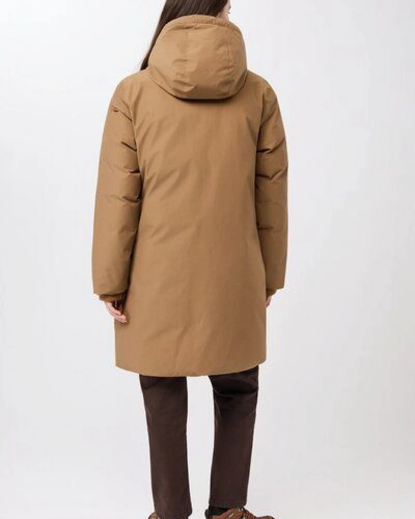 LangerChen Lange Jacke mit Kapuze und Eco Daune – Ansicht 3