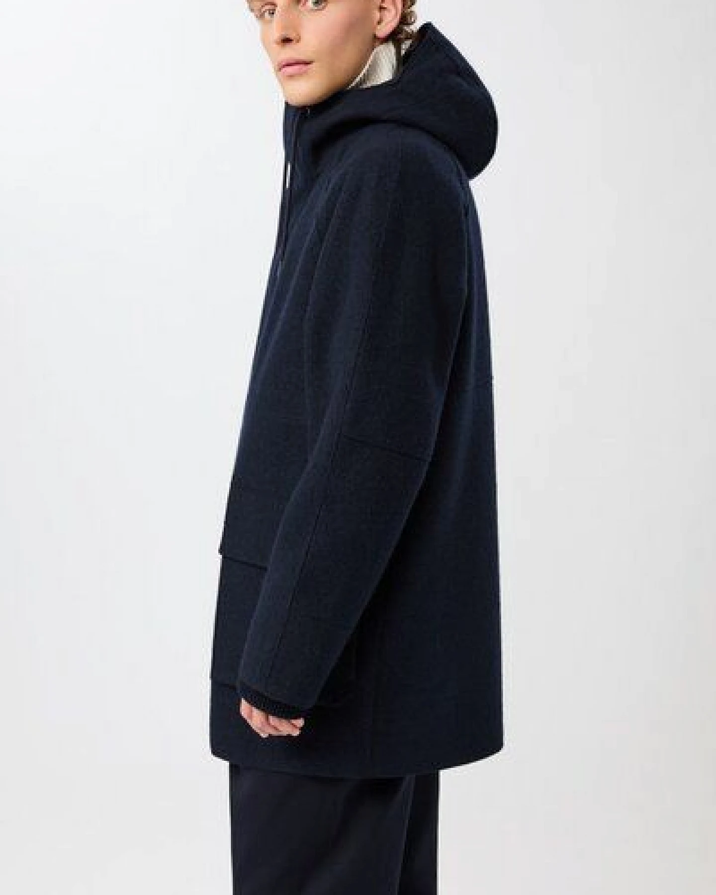 LangerChen Parka aus Techno Felt mit großen Taschen – Ansicht 2