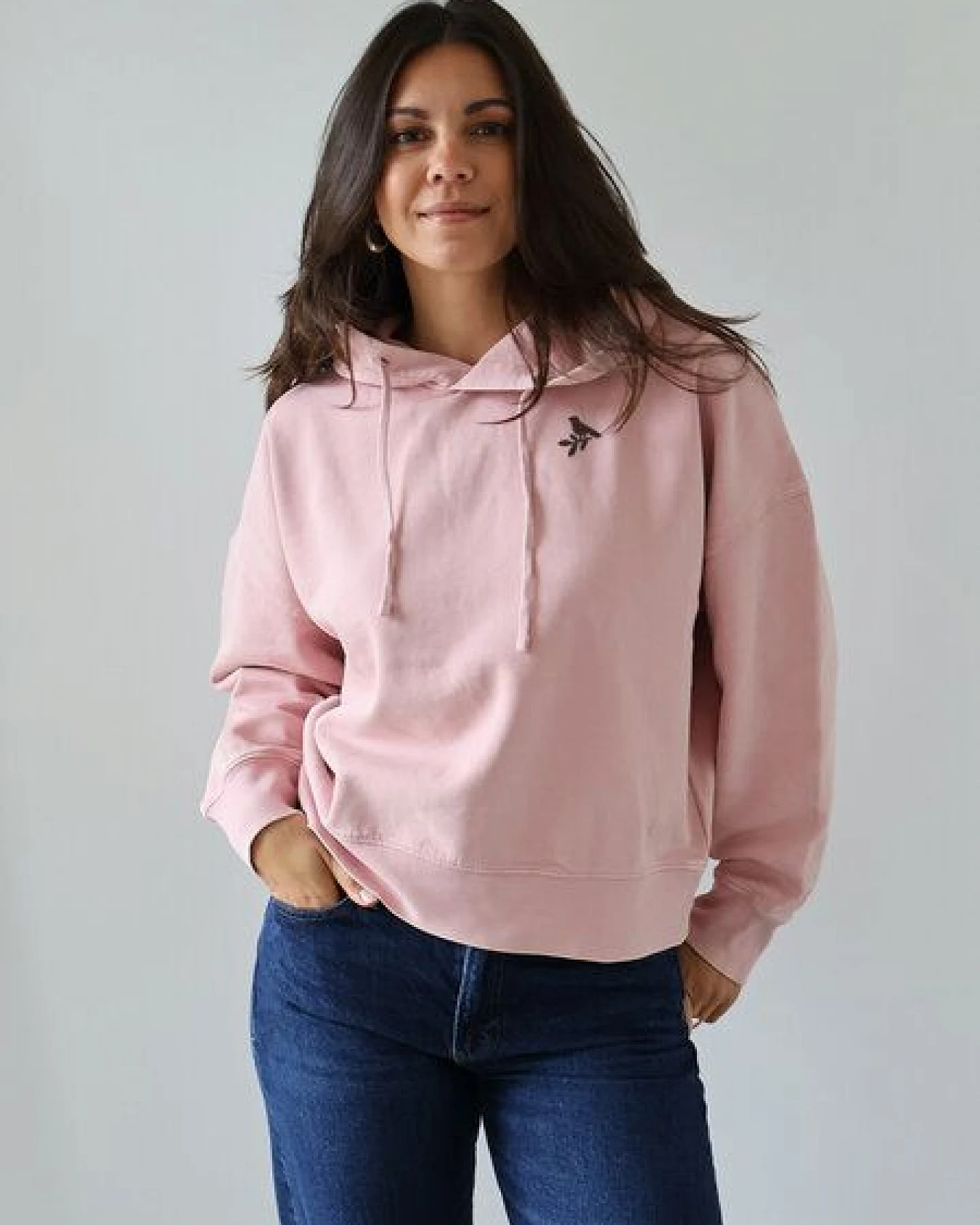 Kultgut Kuschelig weich- Vintagelook- Hoodie/ Die kleine Nachtigall – Ansicht 2