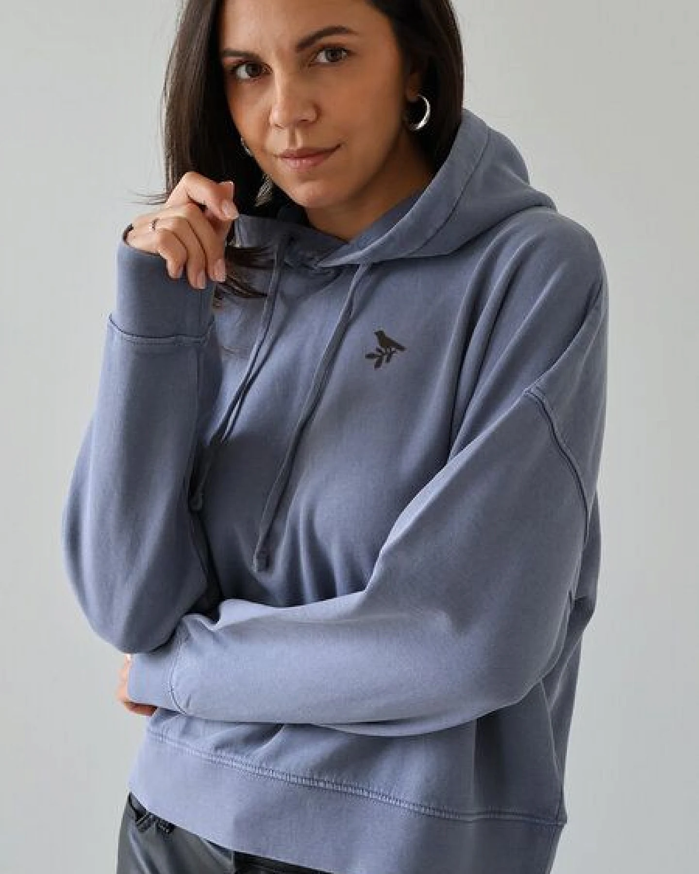 Kultgut Kuschelig weich- Vintagelook- Hoodie/ Die kleine Nachtigall – Ansicht 2