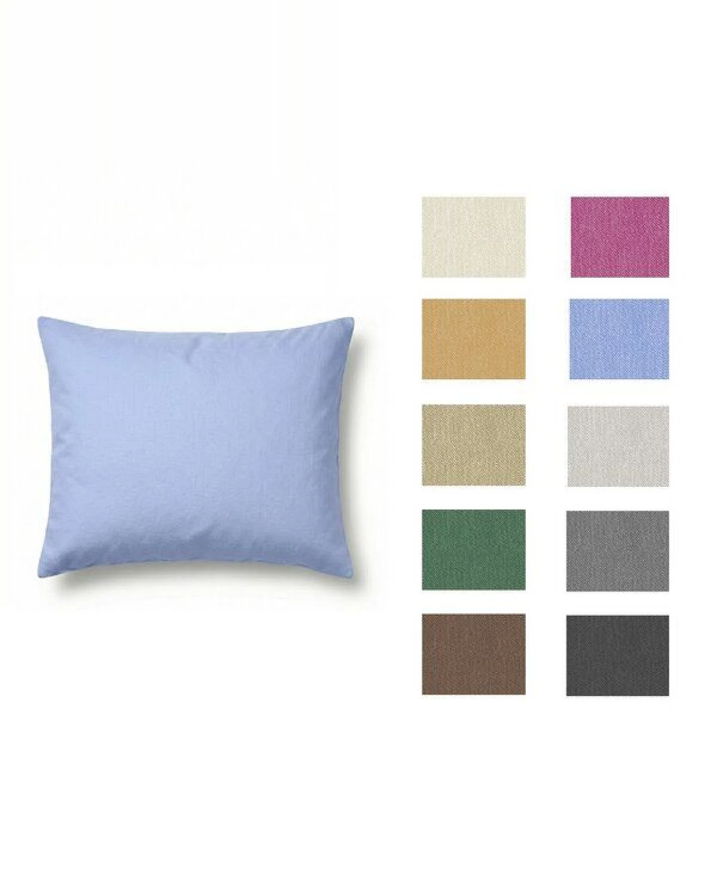Nature by Adam Kissenbezug „Rio“ aus Baumwolle (kbA) mit Reißverschluss – uni, Made in Germany – Ansicht 3