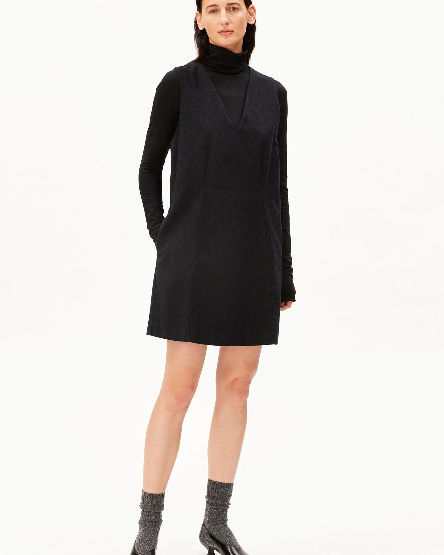 ARMEDANGELS Kleid HERRINGBONE PINAAFO – Ansicht 5