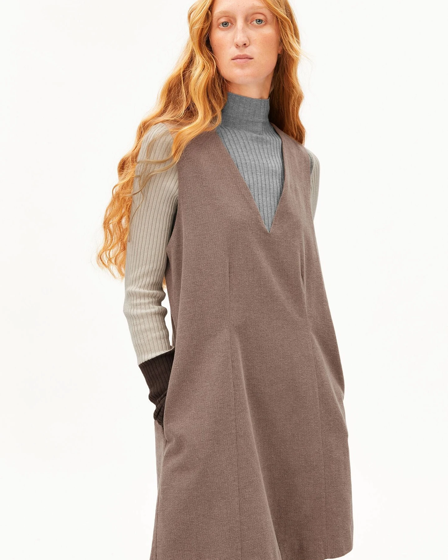 ARMEDANGELS Kleid HERRINGBONE PINAAFO – Ansicht 2