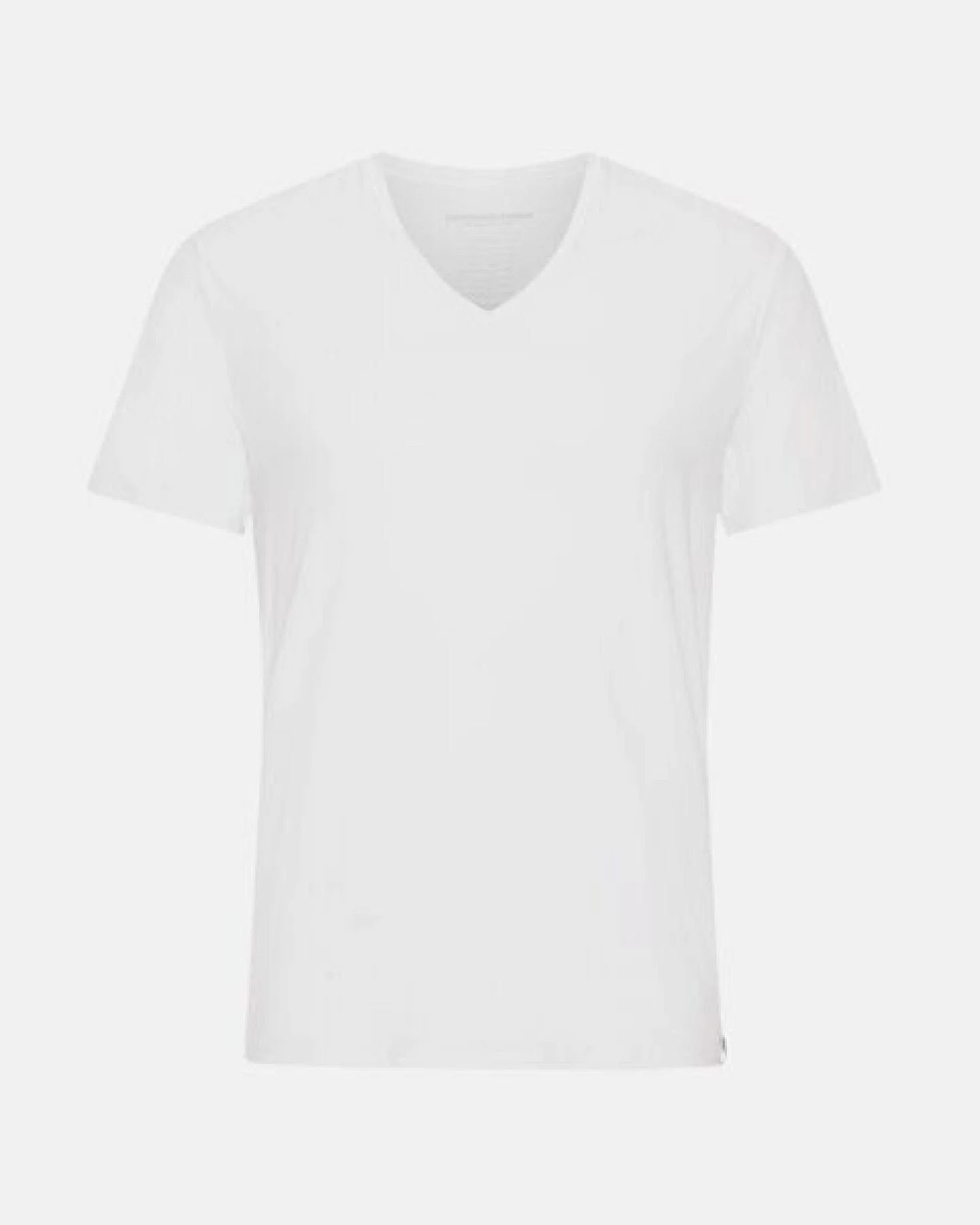 Copenhagen Bamboo 2 weiße T-Shirts mit V-Ausschnitt aus Bambus in schmaler Passform – Ansicht 4