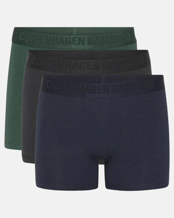 Copenhagen Bamboo 3 Paar Bamboo Unterhosen schwarz, army, navy