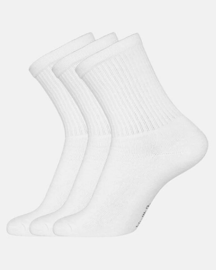 Copenhagen Bamboo 3 Paar weiße Tennissocken aus Bambus