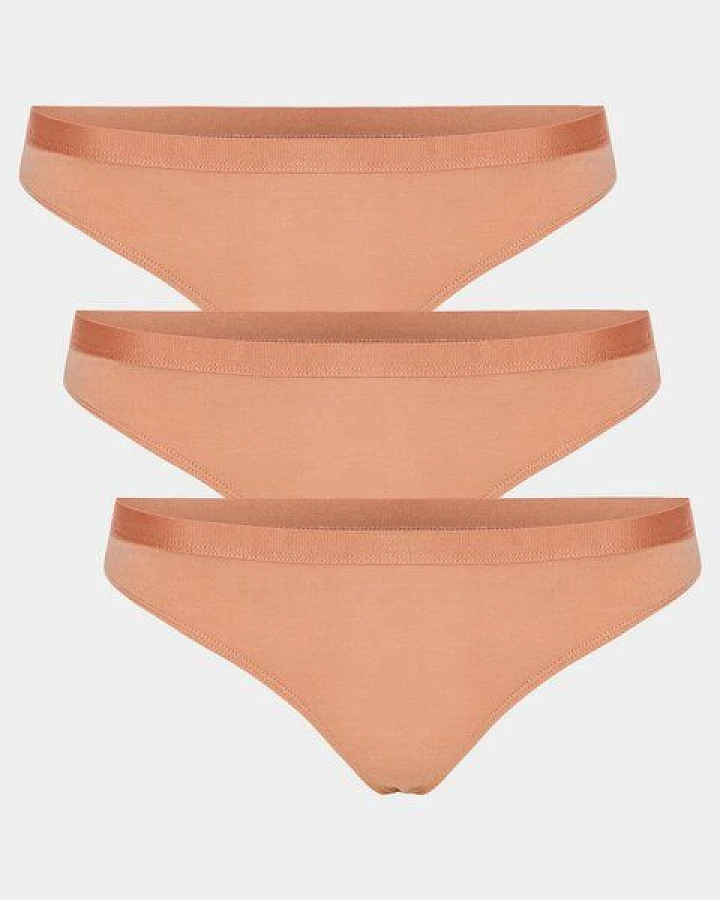 Copenhagen Bamboo 3 Stück Tan-Bambus-Tanga-Slips