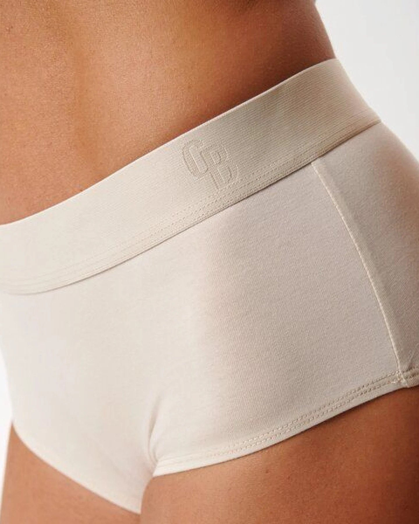 Copenhagen Bamboo 3 Stück cremefarbene Bambus-Hipster-Slips – Ansicht 4