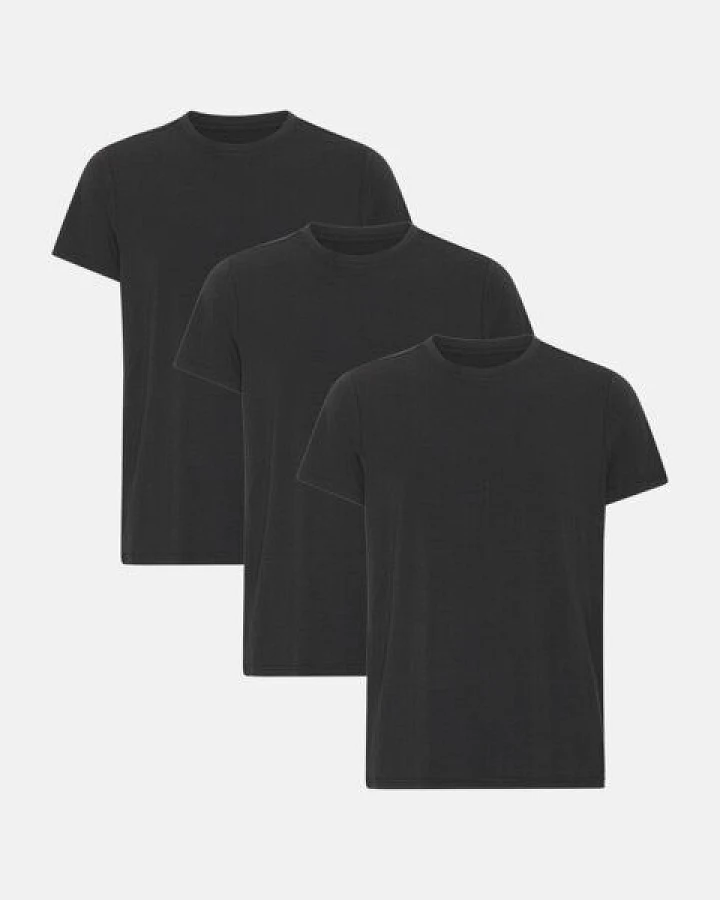 Copenhagen Bamboo 3er-Pack schwarzes Bambus-T-Shirt
