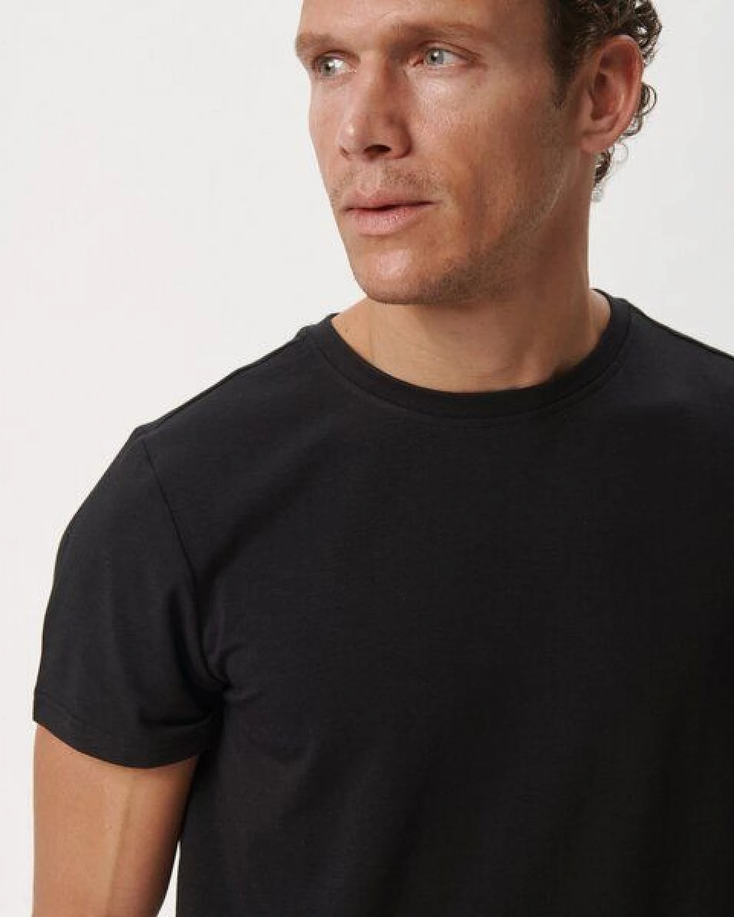 Copenhagen Bamboo 3er-Pack schwarzes Bambus-T-Shirt – Ansicht 3