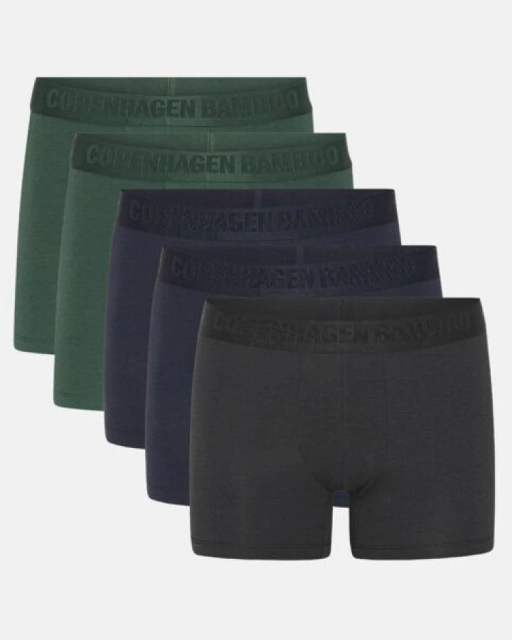 Copenhagen Bamboo 5 Paar Bamboo Unterhosen schwarz, army, navy