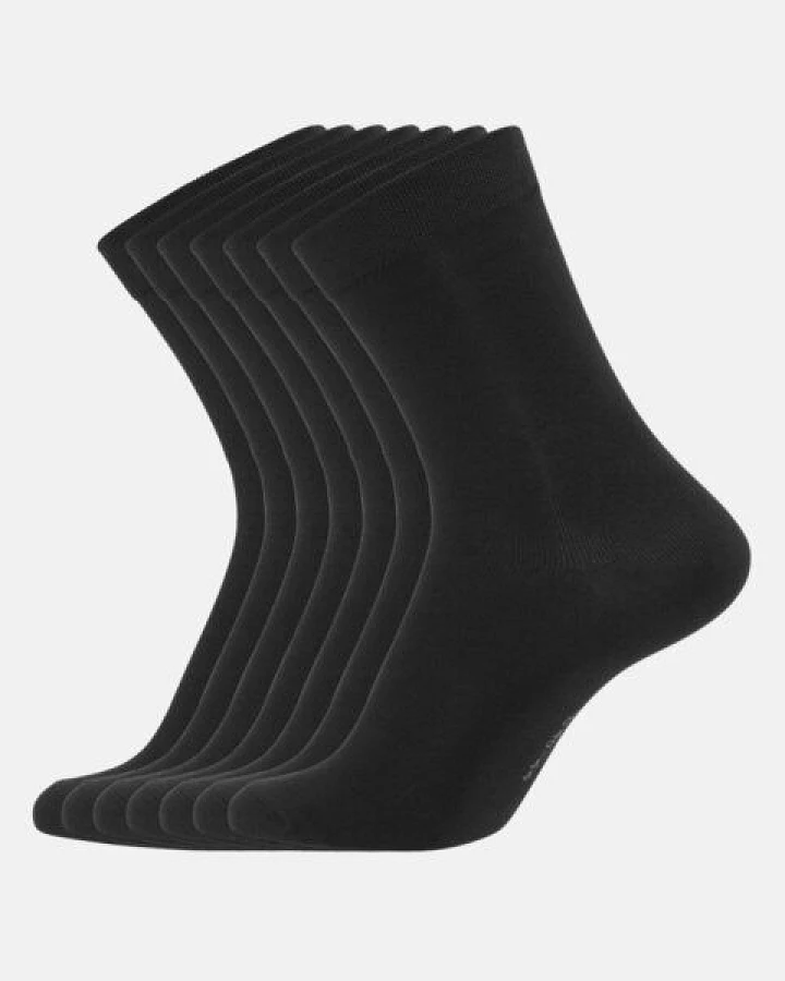 Copenhagen Bamboo 7 Paar schwarze Socken aus Bambus