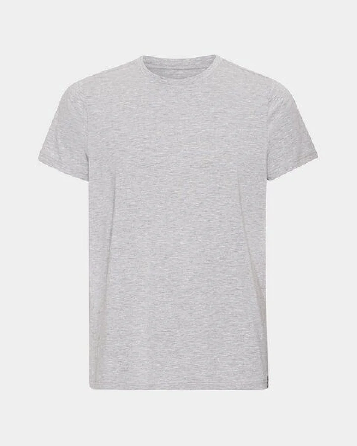 Copenhagen Bamboo Hellgraues Bambus-T-Shirt mit Rundhalsausschnitt