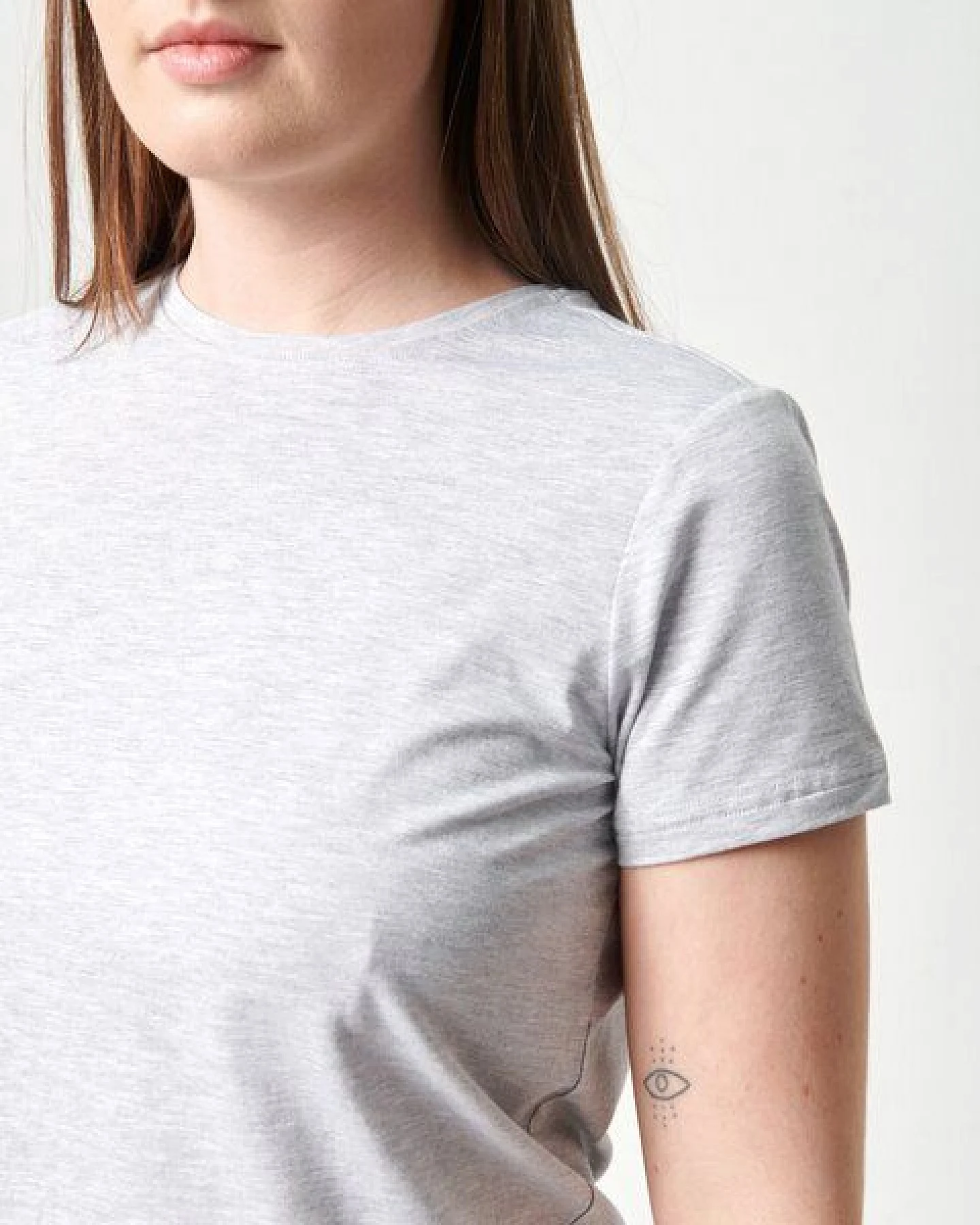 Copenhagen Bamboo Hellgraues Kurzarm-T-Shirt aus Bambus – Ansicht 4