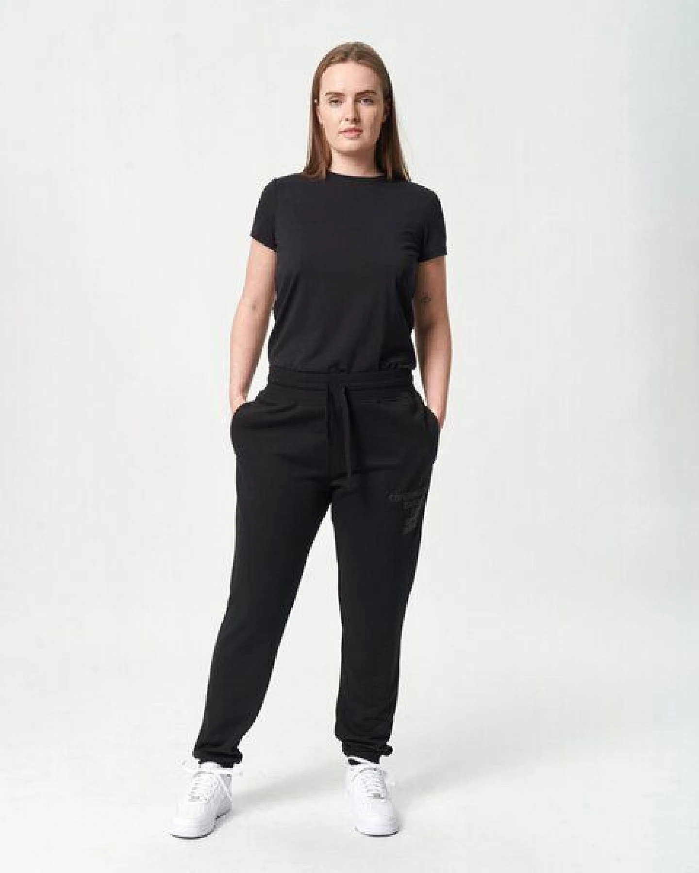 Copenhagen Bamboo Schwarze Bambus-Sweatpants mit Logo – Ansicht 3
