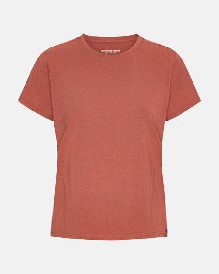 Copenhagen Bamboo Terracotta T-Shirt mit kurzen Ärmeln aus Bambus
