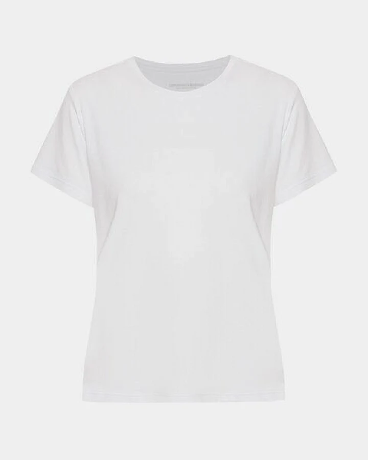 Copenhagen Bamboo Weißes Kurzarm-T-Shirt aus Bambus