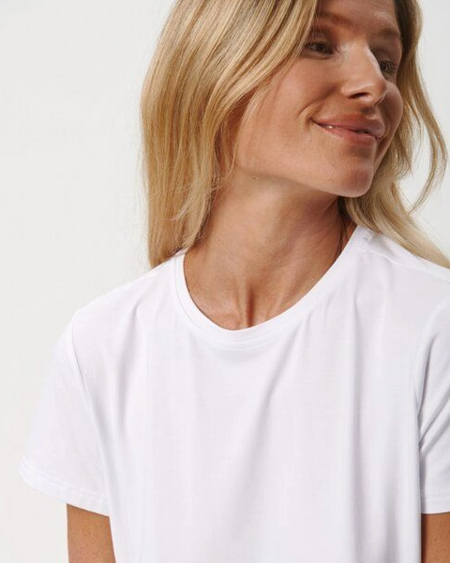 Copenhagen Bamboo Weißes Kurzarm-T-Shirt aus Bambus – Ansicht 3