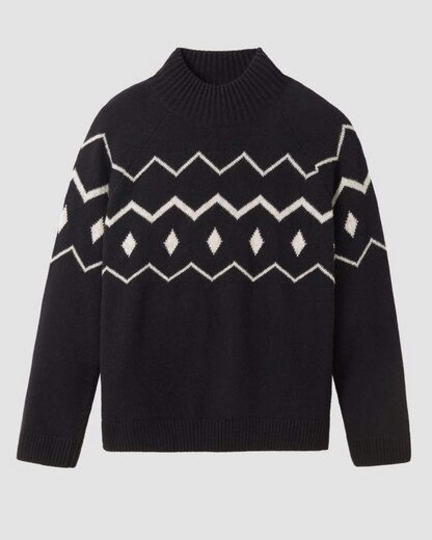Damen Strickpullover aus Wolle und Baumwolle - SNOWDROP - recolution – Ansicht 2