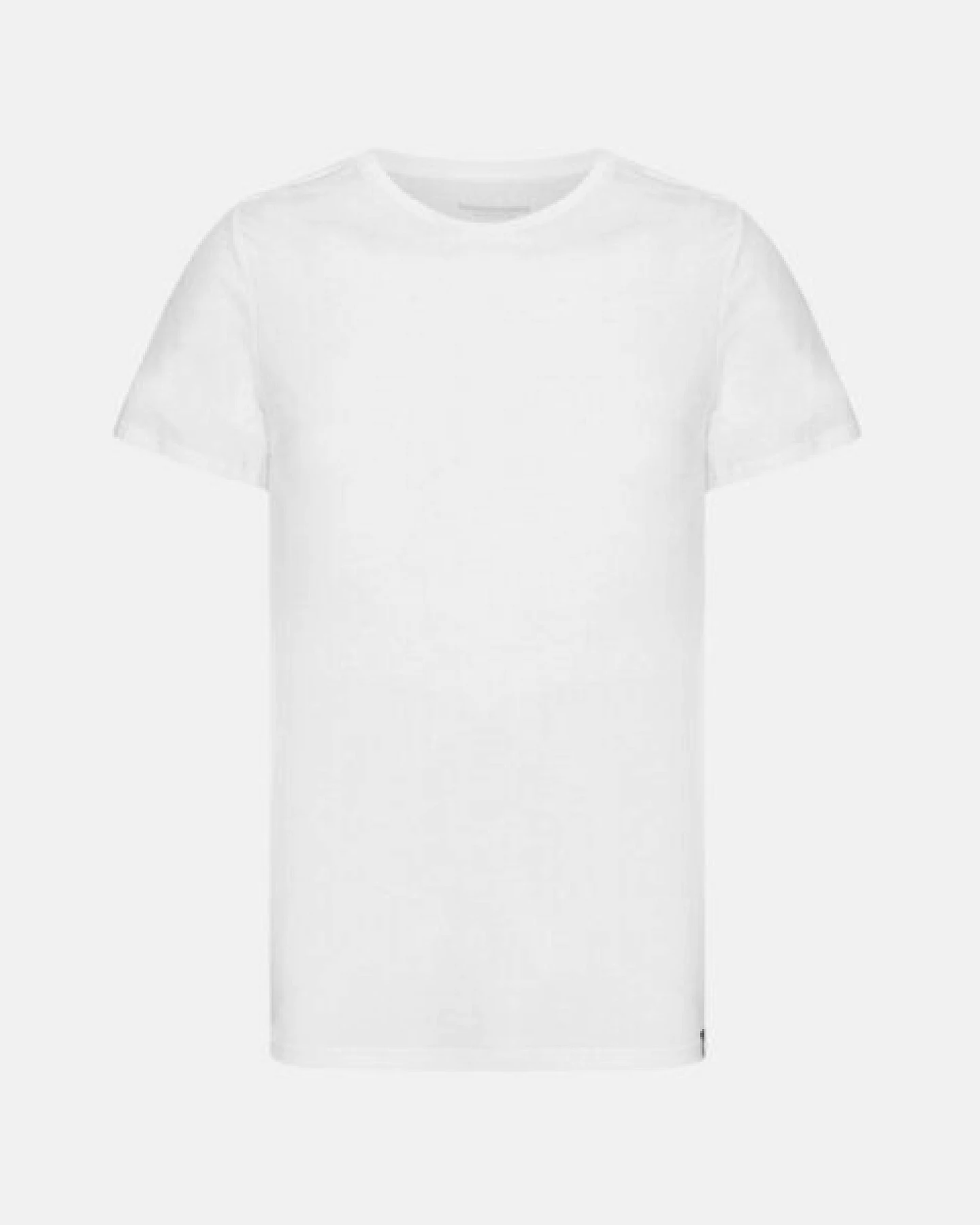 Copenhagen Bamboo 2 weiße schmal geschnittene Bambus-T-Shirts mit Rundhalsausschnitt – Ansicht 2